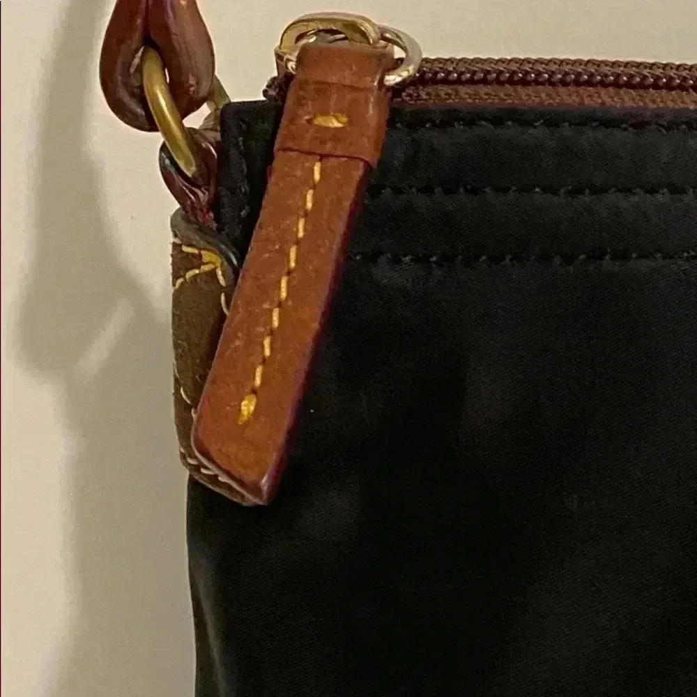 Dooney & Bourke  small Black nylon/  hobo bag